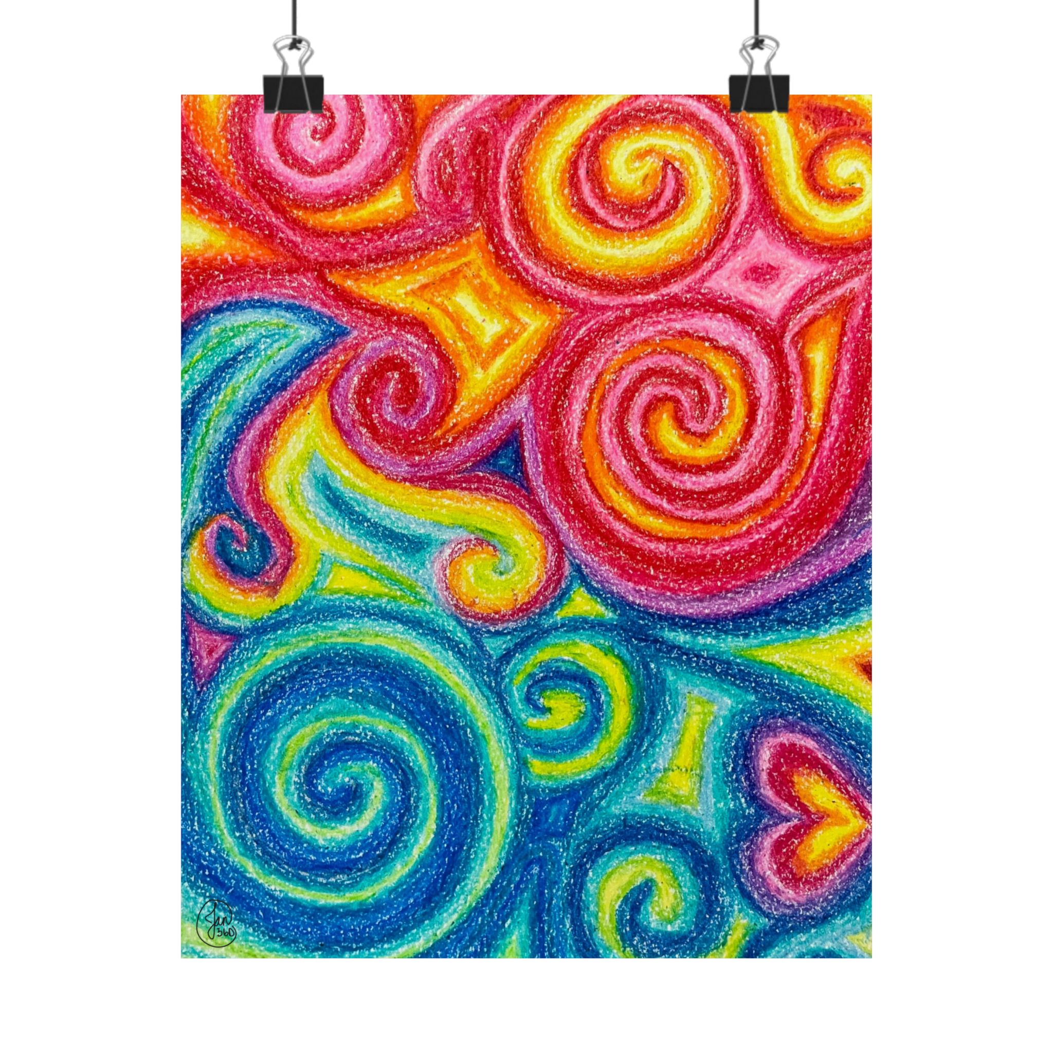 Colorful Circus Poster Print